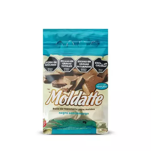 Baño Chocolate Reposteria Semi Amargo Moldatte Colonial x 500g Celinda Alimentos sin TACC