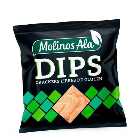 Dips Crackers de Arroz Horneadas - Molinos Ala x 100g Celinda Alimentos sin TACC