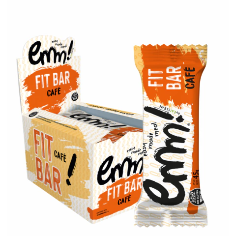 FIT BAR Maní y Café con Chocolate EMM Caja x 10 Celinda Alimentos sin TACC