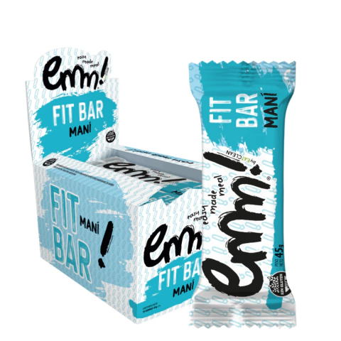 FIT BAR de Maní con Chocolate EMM caja x 10 Celinda Alimentos sin TACC