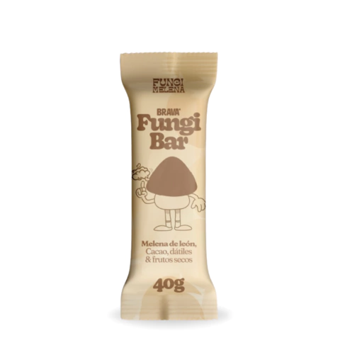 Fungi Bar Melena de León Cacao Datiles Frutos Secos - Barra Brava x 40g Celinda Alimentos sin TACC