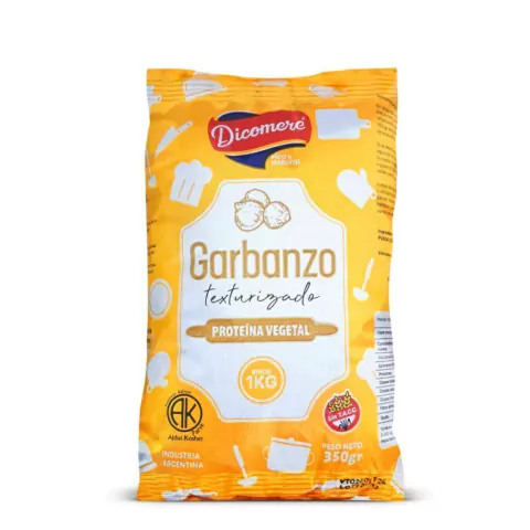 Garbanzo Texturizado Proteína Vegetal x 350g - Dicomere Celinda Alimentos sin TACC
