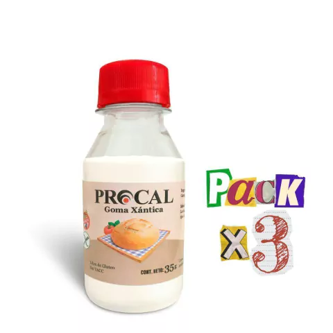 PACK x 3 Goma Xantica sin TACC - PROCAL x 50g Celinda Alimentos sin TACC