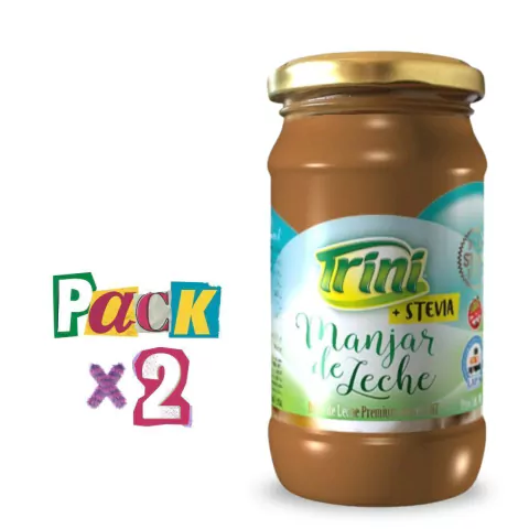 PACK x 2 Manjar de Leche con Stevia Trini x 400g Celinda Alimentos sin TACC
