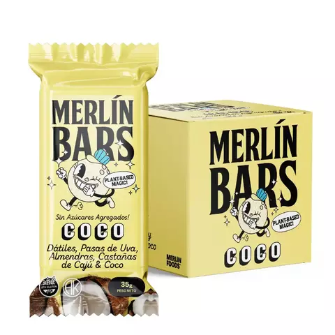 Merlin Bars de Coco - Caja x 14u - comprar online