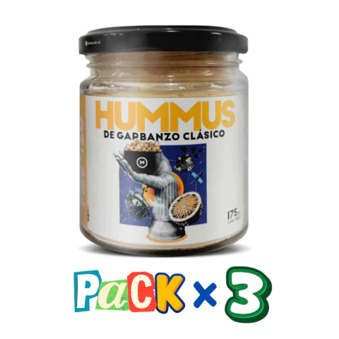 PACK x 3 Hummus Tradicional MESTIZO x 175g Celinda Alimentos sin TACC
