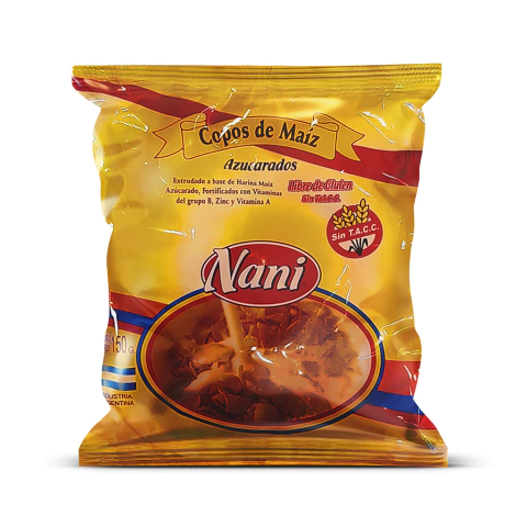 Copos de Maiz Azucarados NANI x 150g Celinda Alimentos sin TACC