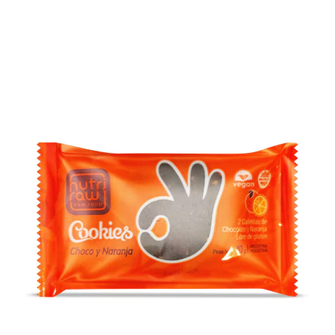 PACK Cookies Nutri Raw de Chocolate y Naranja x 4u Celinda Alimentos sin TACC