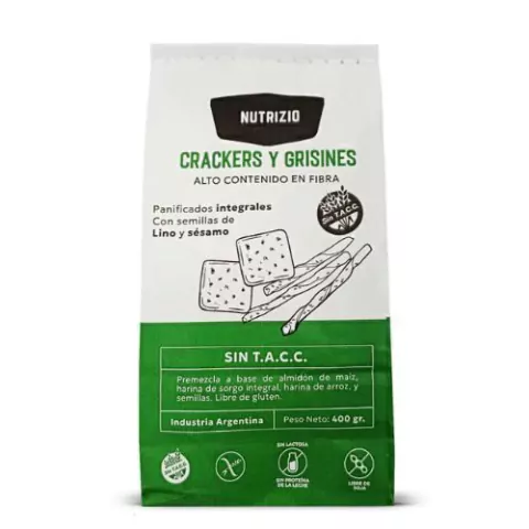Premezcla para Crackers y Grisines - Nutrizio x 400g Celinda Alimentos sin TACC