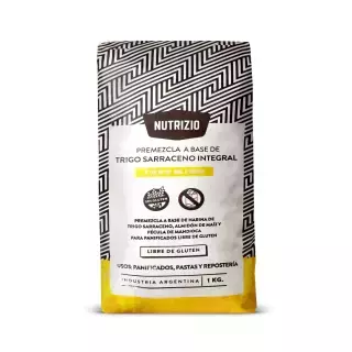 Premezcla de Trigo Sarranceno sin Lactosa - Nutrizio x 1 Kg Celinda Alimentos sin TACC
