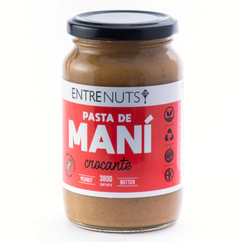 Pasta de Mani Crocante Entrenuts x 380g Celinda Alimentos sin TACC