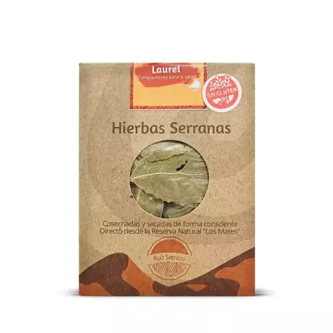 Hojas de Laurel secas - Raíz Serrana Hierbas Naturales x 20g