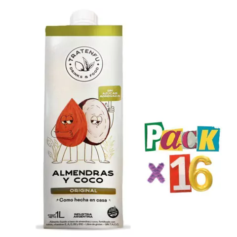 PACK X 16 Leches de Almendras y Coco - Tratenfu x 1 Litro Celinda Alimentos sin TACC