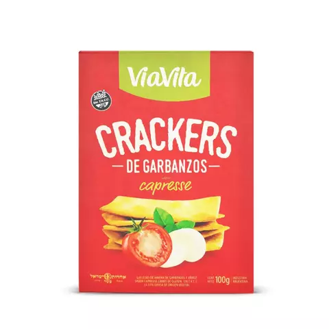 Crackers de Garbanzos sabor Capresse ViaVita x 100g