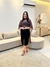 Saia Viviane preta jeans