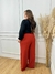Calça Pantalona terracota - comprar online