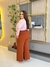Calça Pantalona plus marrom - comprar online