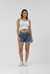 SHORT FLECOS BORDE (ANIS)