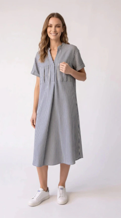 VESTIDO BAMBULA RAYADO (V108)