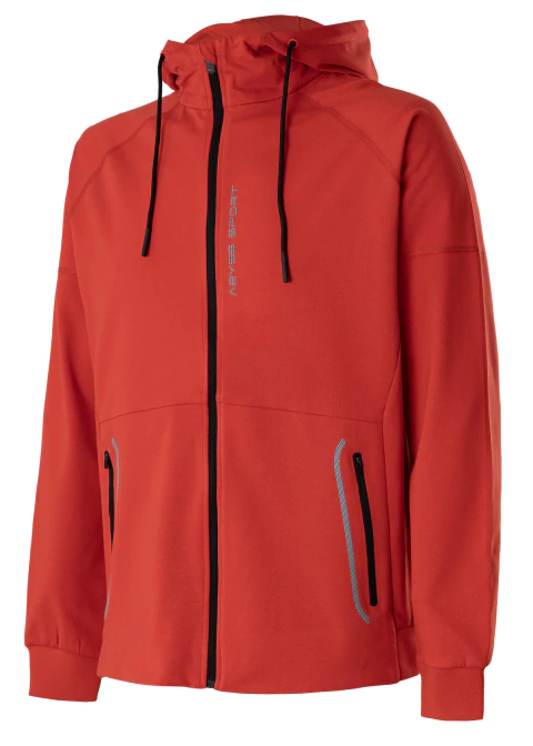 CAMPERA CON CAPUCHA Y ARTE EN BOLSILLOS (H0405/3)