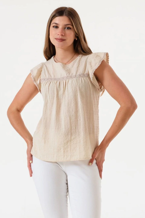 BLUSA COTTON C/PUNTILLA (2846)