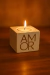 Velas en cubo