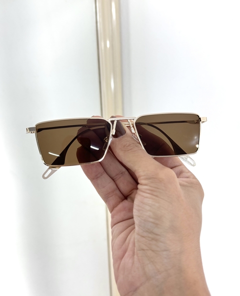 ÓCULOS MARROM/DOURADO