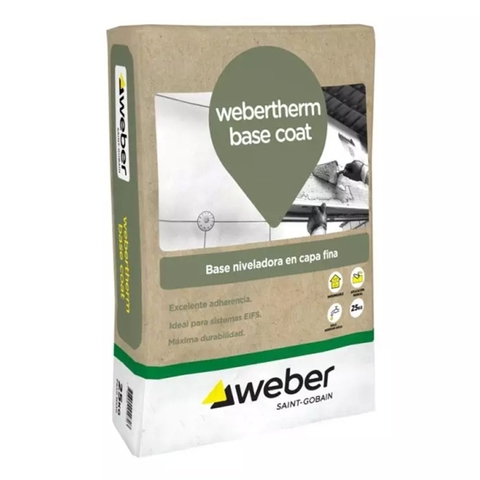 BASE COAT WEBER POR 25 KG.