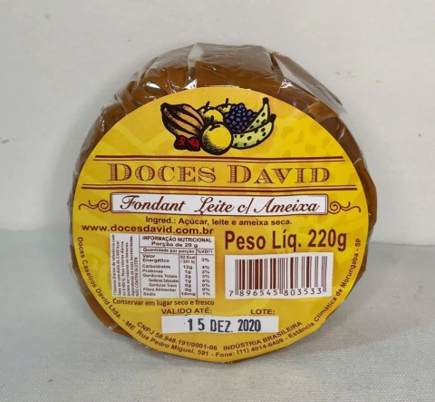 Foundant de Leite com Ameixa em barra 220g