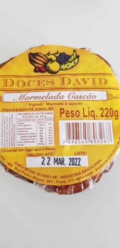 marmelada cascão 220g doces david