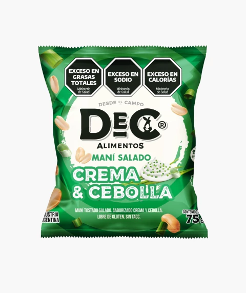 Snack Maní Salado Crema y Cebolla