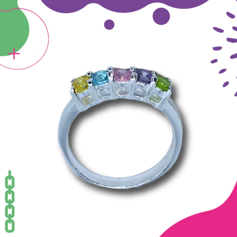 Anillo plata italiana N116