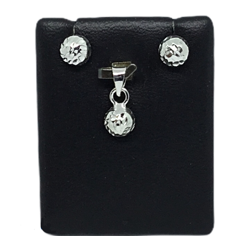 Conjunto de dije y aros N7