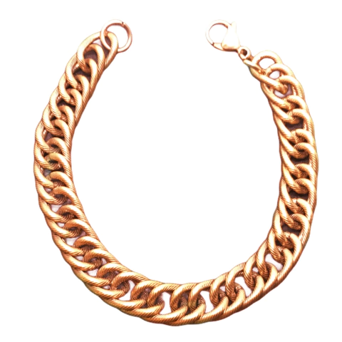 Pulsera de Acero Quirúrgico color Rosé N37