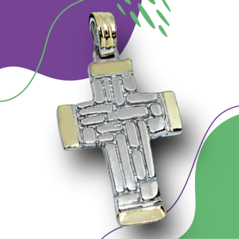 Dije plata y oro D011