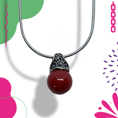 Conjunto collar con dije N12