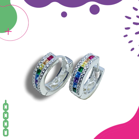 Aros N2 MEDIO SIN FIN CON PIEDRA CUBIC