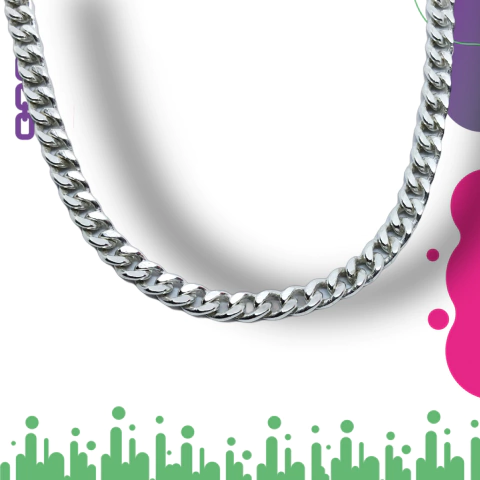 Collar CUBANO ( Groumet Abierta) Plata 925 - comprar online