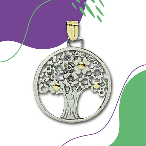 Dije plata y oro D70