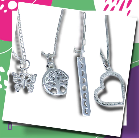 COMBO #14 (COLLARES CON DIJES DE PLATA)