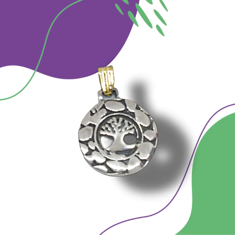 Dije plata y oro D83