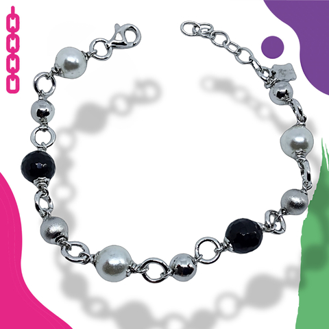 Pulsera de plata italiana 925 Rodinada N28