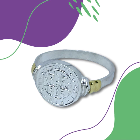 Anillo plata y oro A519