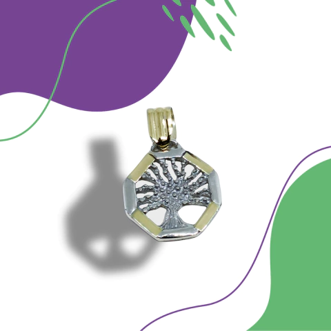 Dije plata y oro DM11