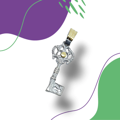 Dije plata y oro D020