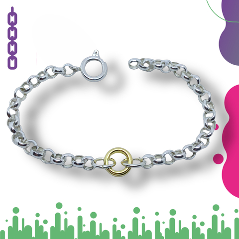 Pulsera con Dijes Plata 925 N45