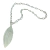 Conjunto de collar con dije y pulsera Hoja ,de plata italiana 925 - tienda online