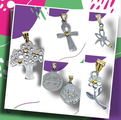 COMBO #1 (DIJES DE PLATA 925 Y ORO )