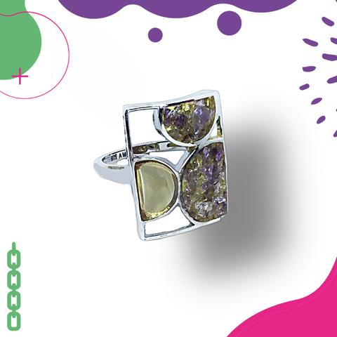 Anillo plata italiana N60