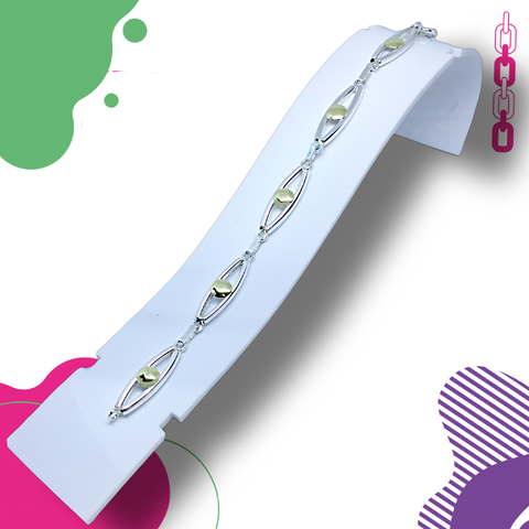 Pulsera Alternada con apliques N2